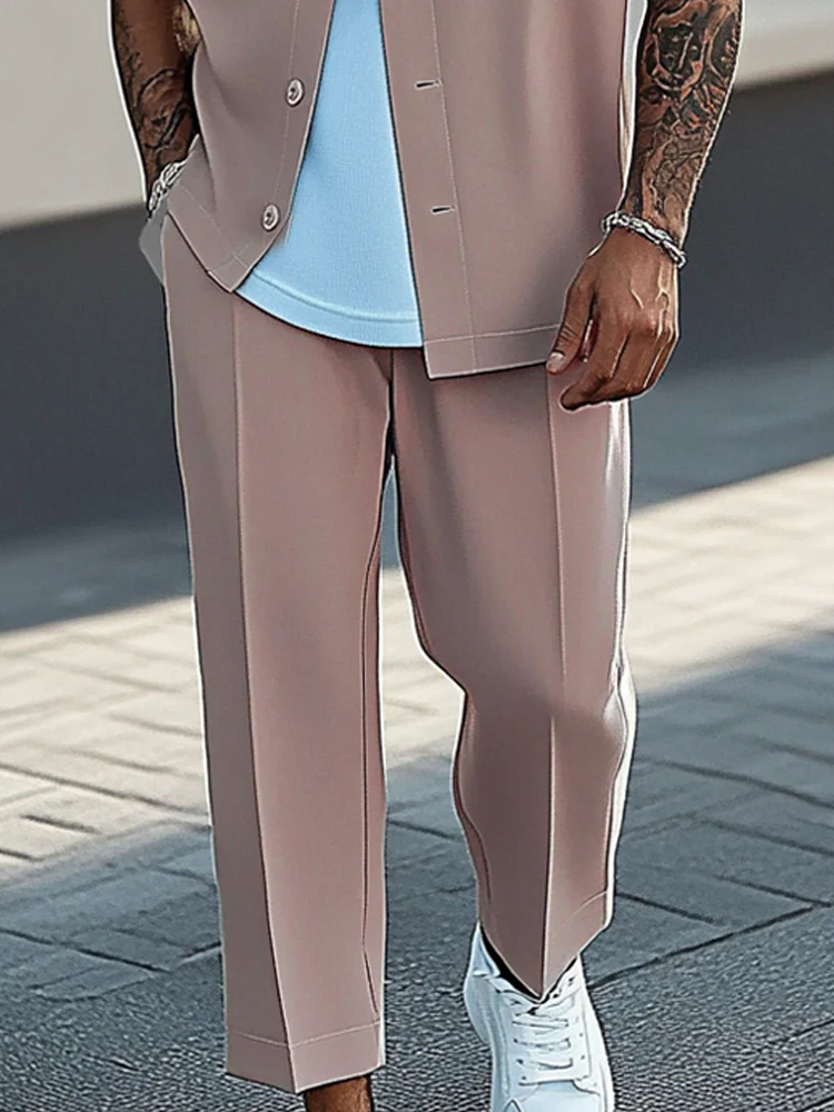 Urban Fashion 2-Piece Shirt Pants Set - Image 4