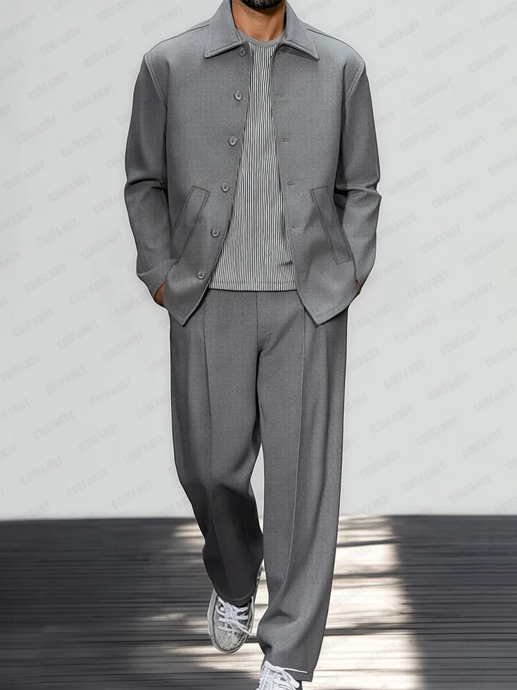Urban Luxe Casual Thin Suit Set - Image 2
