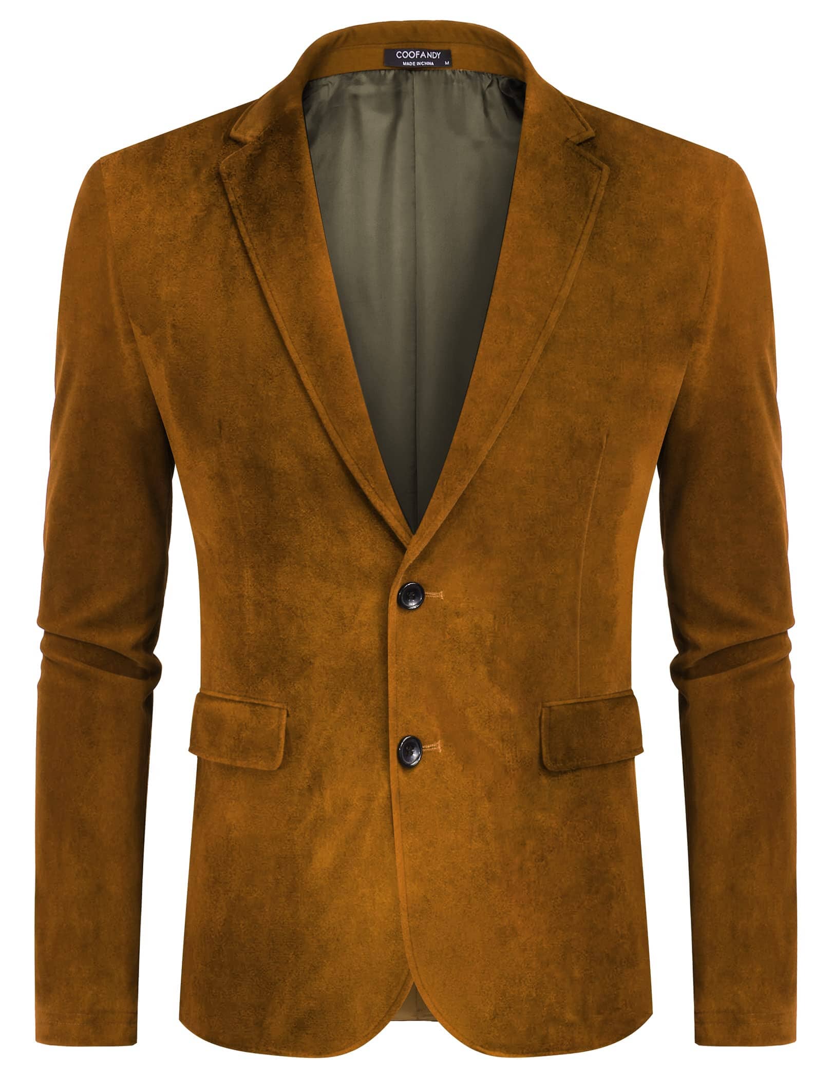Two Button Slim Fit Blazers Retro Tuxedo Suit Jackets (US Only) - Image 10