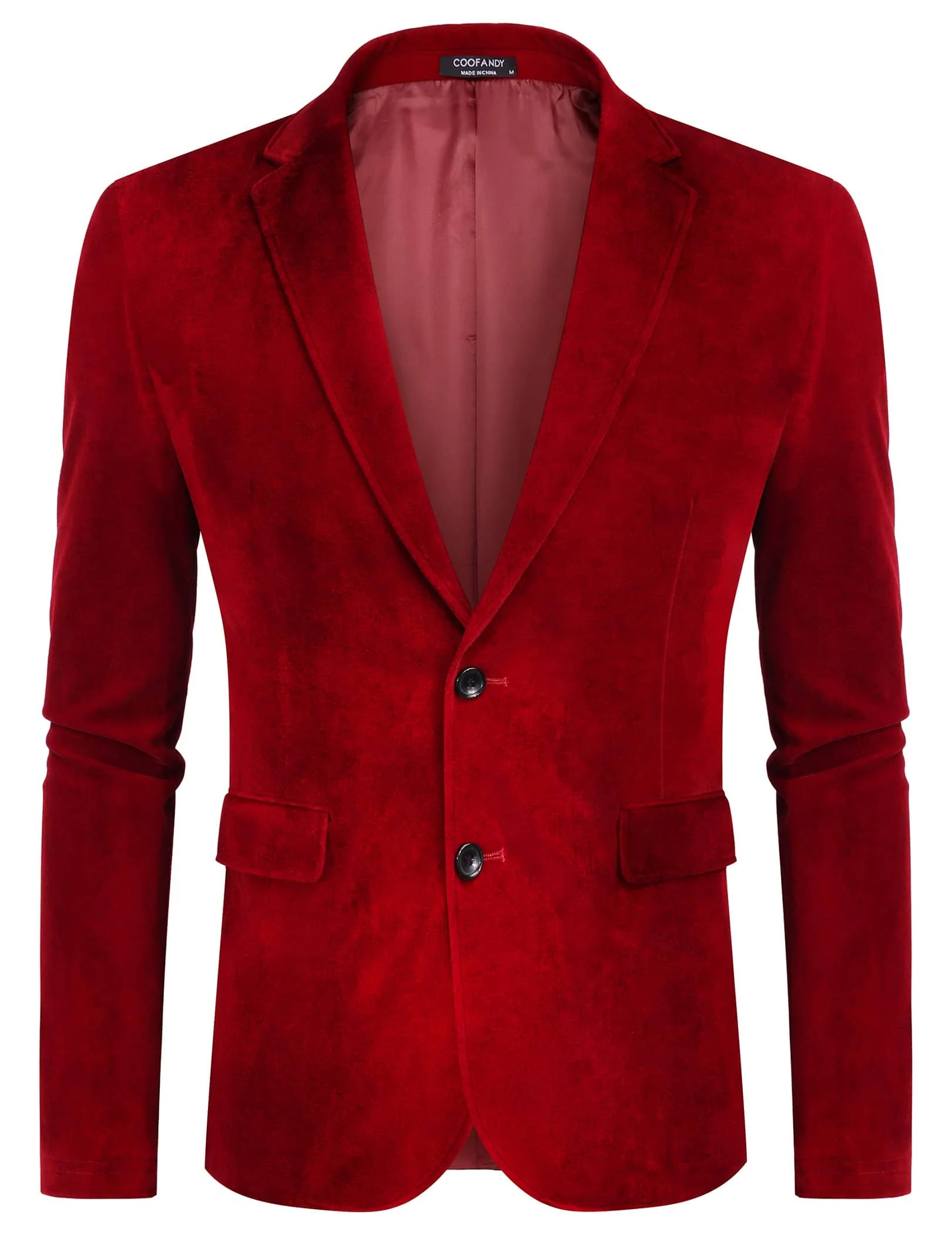 Two Button Slim Fit Blazers Retro Tuxedo Suit Jackets (US Only) - Image 12