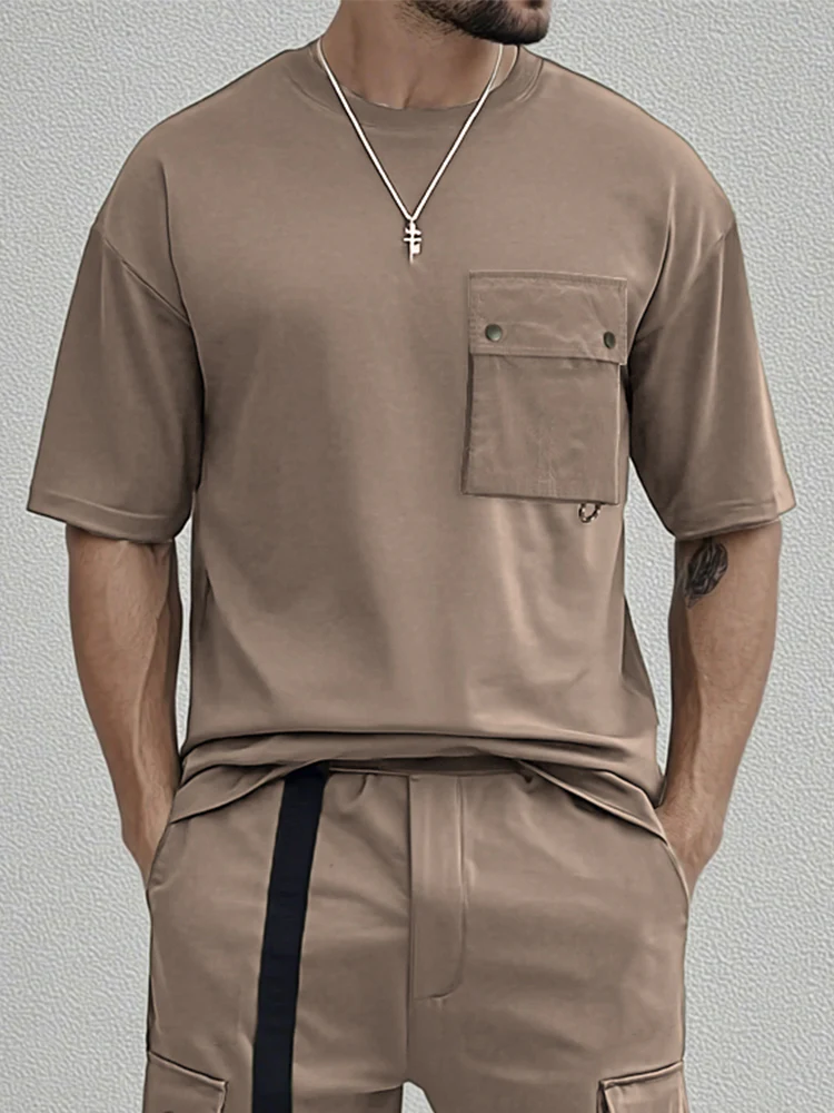 Utility Cargo T-Shirt Shorts Set - Image 3