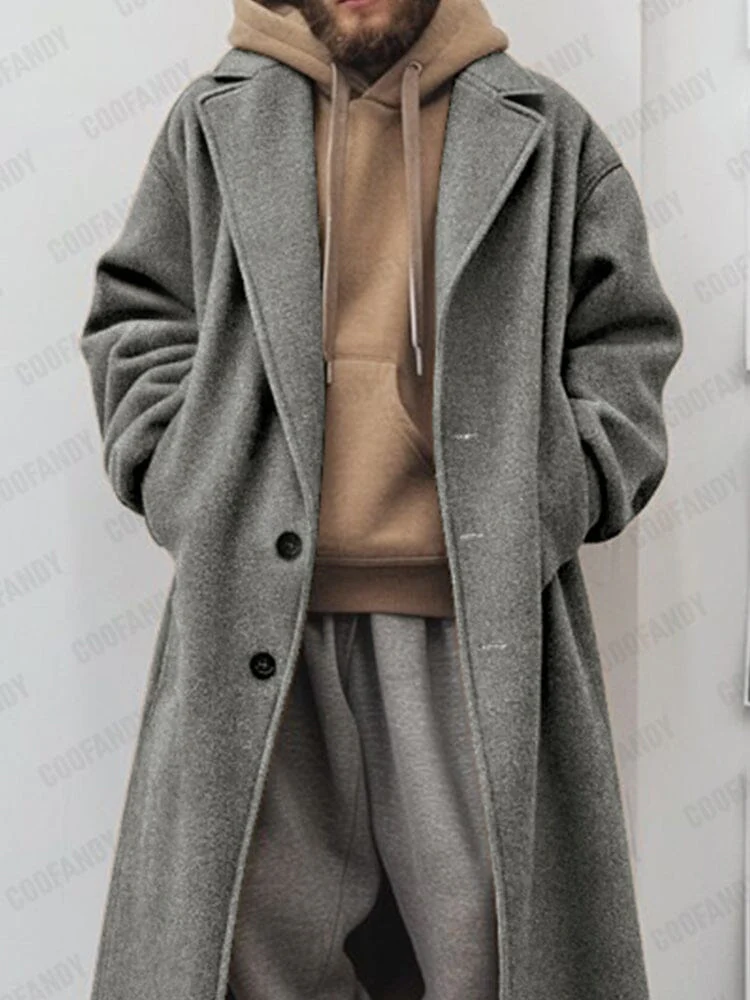 Utility Comfy Lined Tweed Coat - Image 4