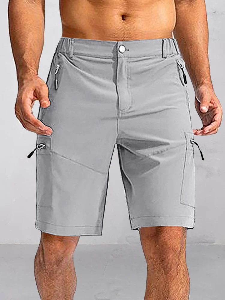 Utility Zipper Pockets Cargo Shorts - Image 5
