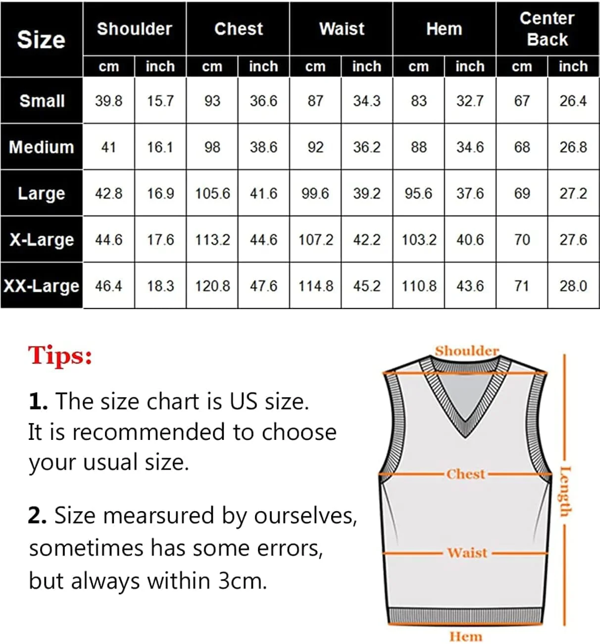 V Neck Sleeveless Knitted Pullover Vest Sweater (Live Only) - Image 15