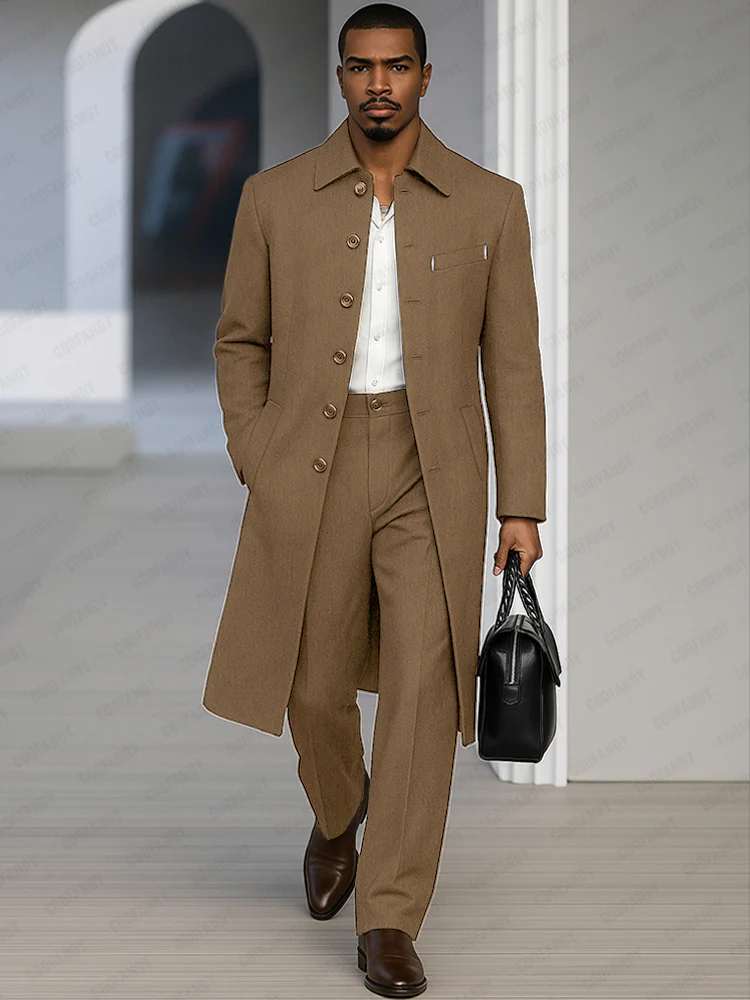 Versatile Business Coat and Pants Set - Image 3