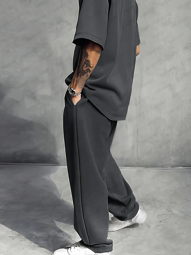 Versatile Relaxed Fit Athleisure Set - Image 6