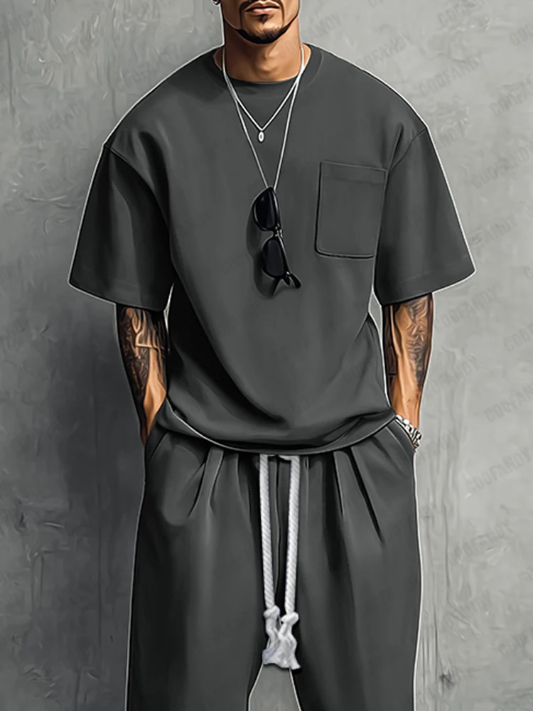 Versatile Relaxed Fit Athleisure Set - Image 7