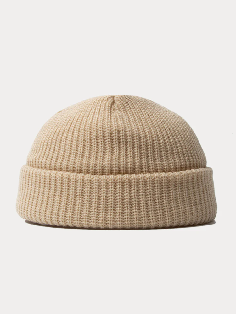 Versatile Simple Ribbed Knit Beanie Hat - Image 2