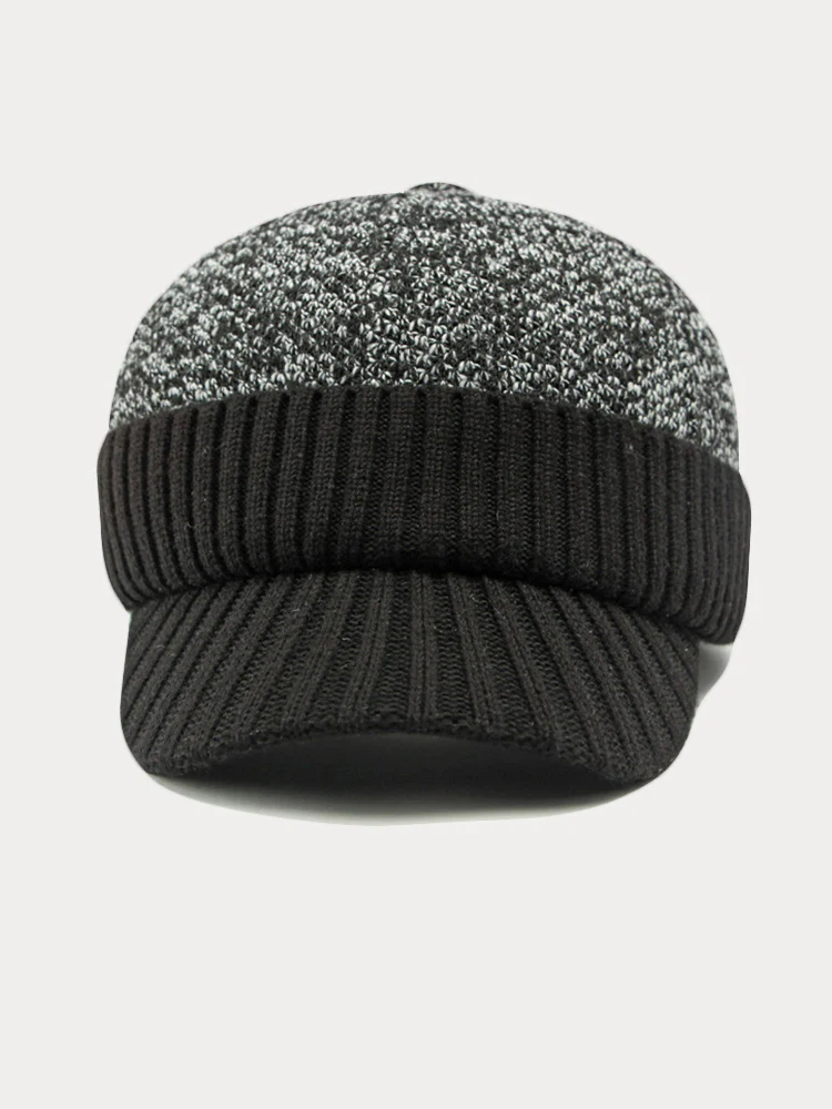 Winter Ear Protection Brim Beanie Hat - Image 9