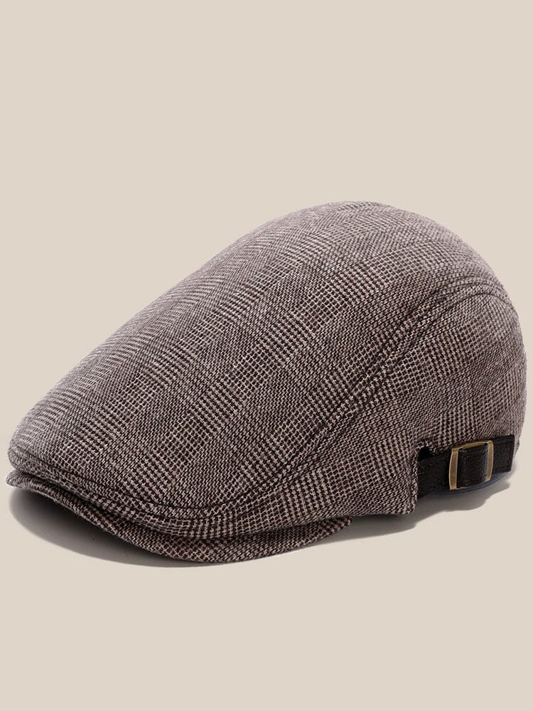 Wool Blend Tweed Newsboy Cap - Image 7