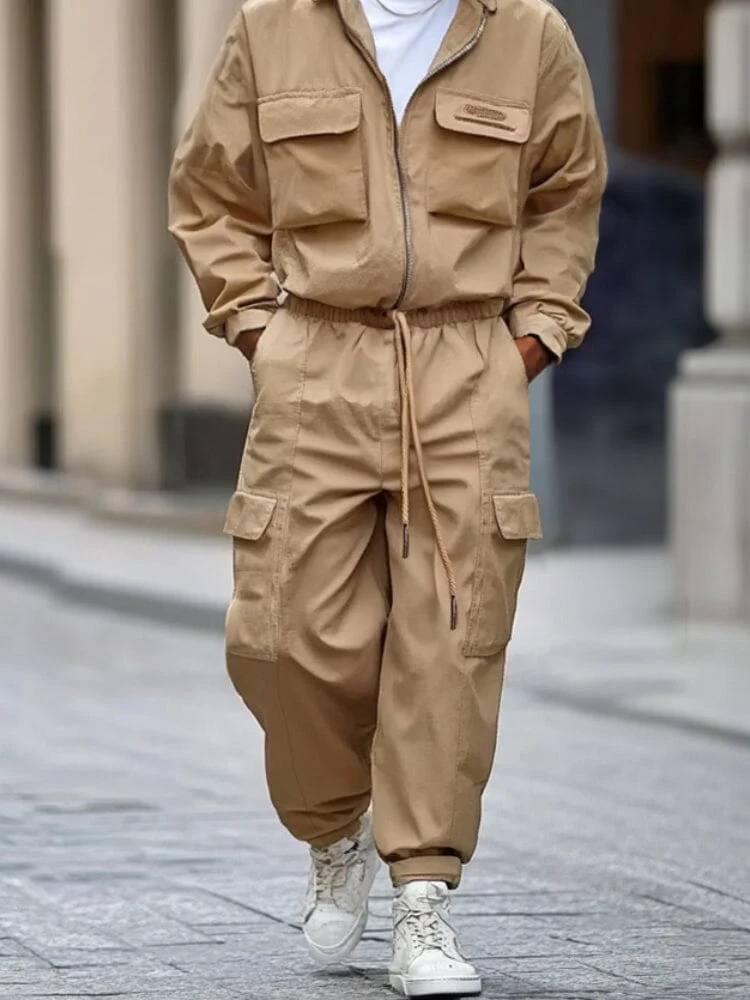 Workwear Inspired Cotton 2-Piece Set - Image 4